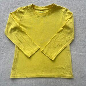 Primary Long-Sleeve Classic Tee, Size 4-5, Yellow, PLAY